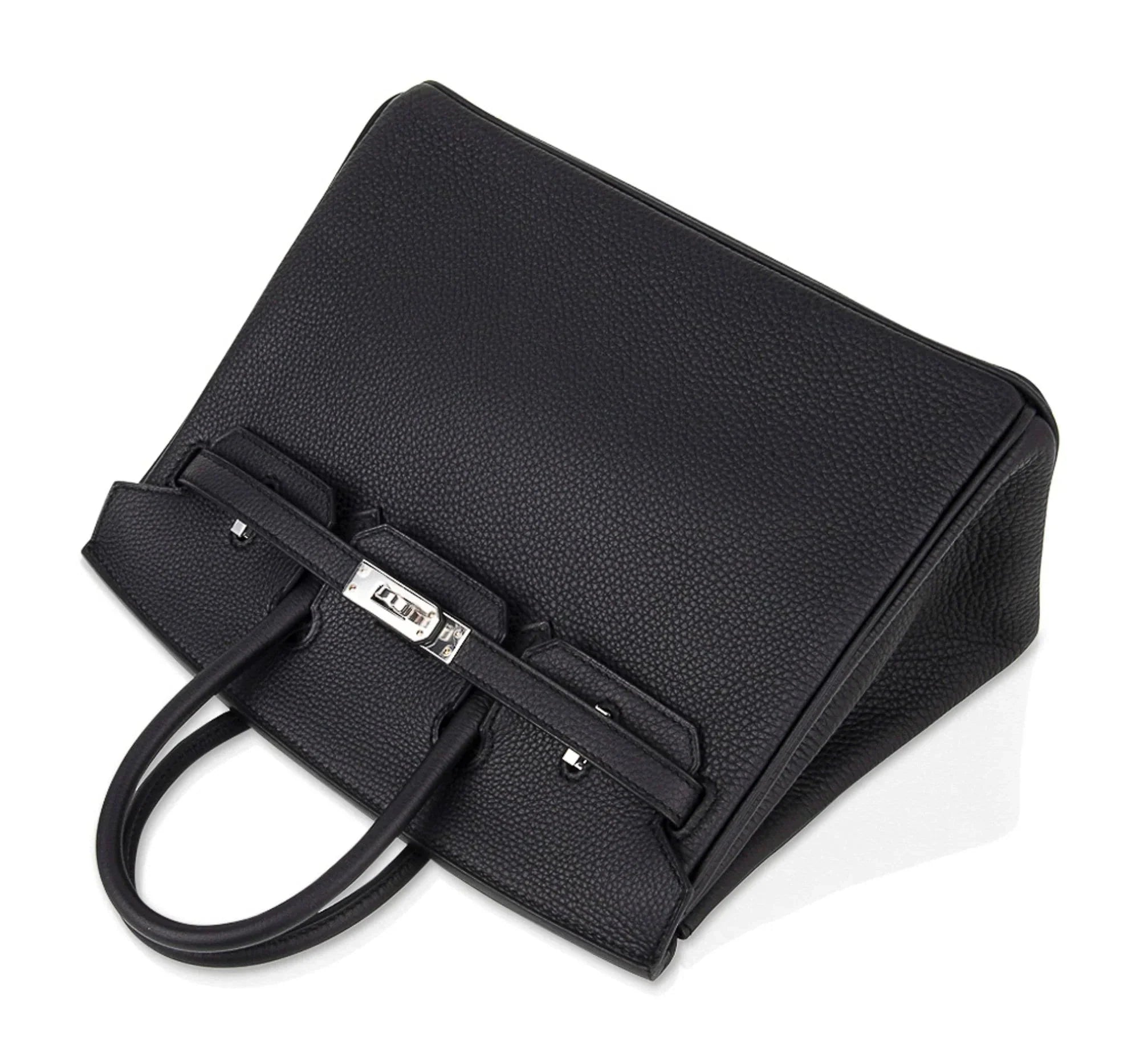 Birkin 25 Bag Black Palladium Hardware Togo Leather