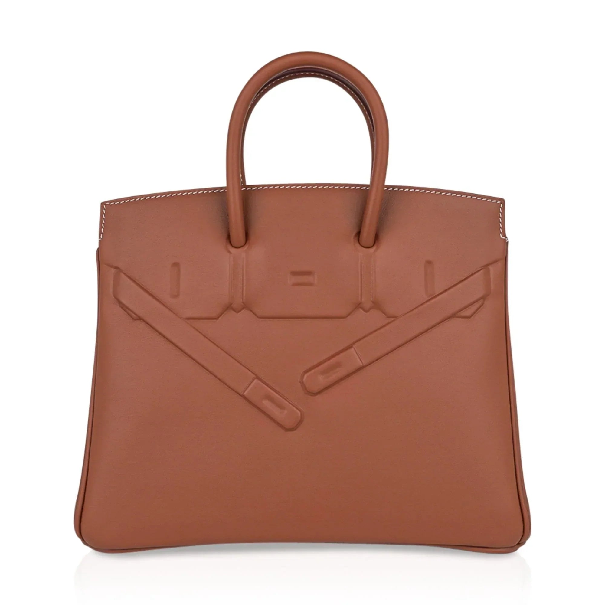 Shadow Birkin 25 Bag Gold Evercalf Limited Edition
