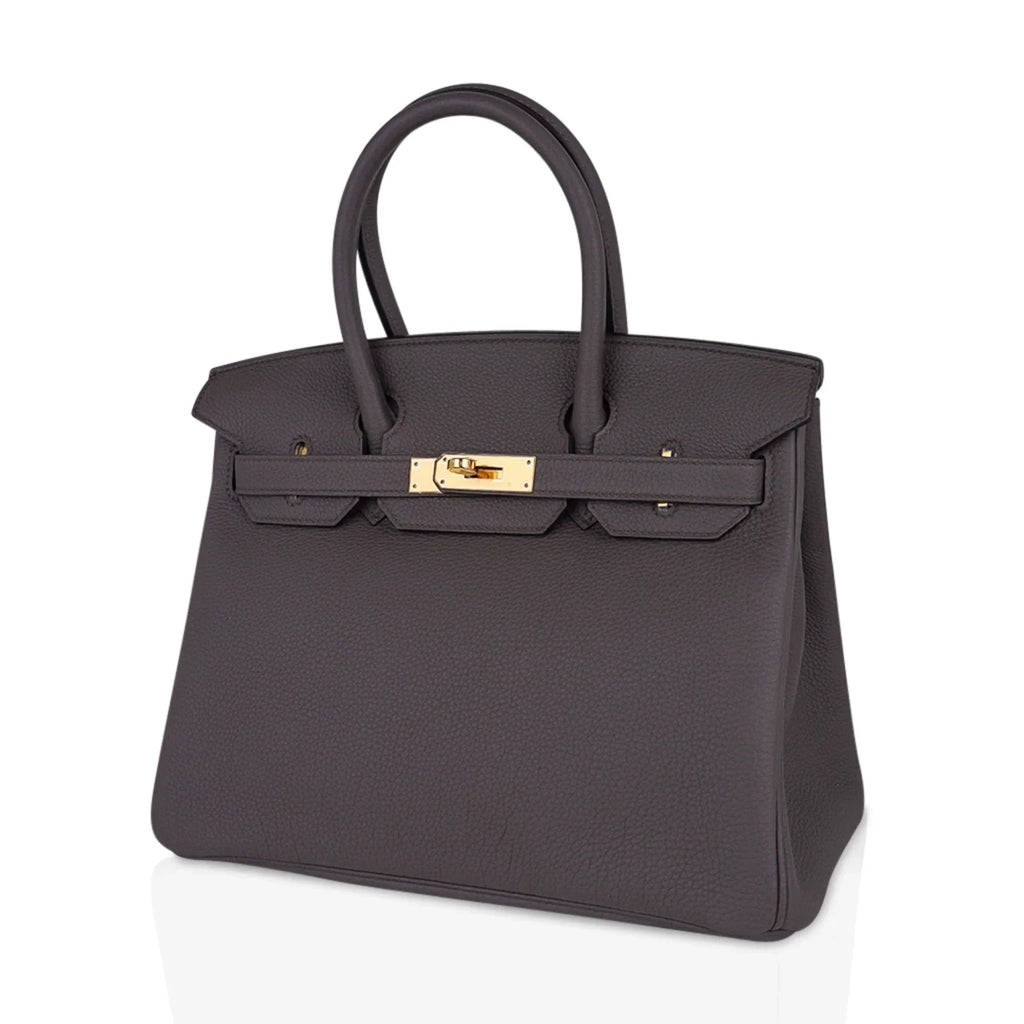 Birkin 30 Bag Etain Gray Coveted Gold Hardware Togo