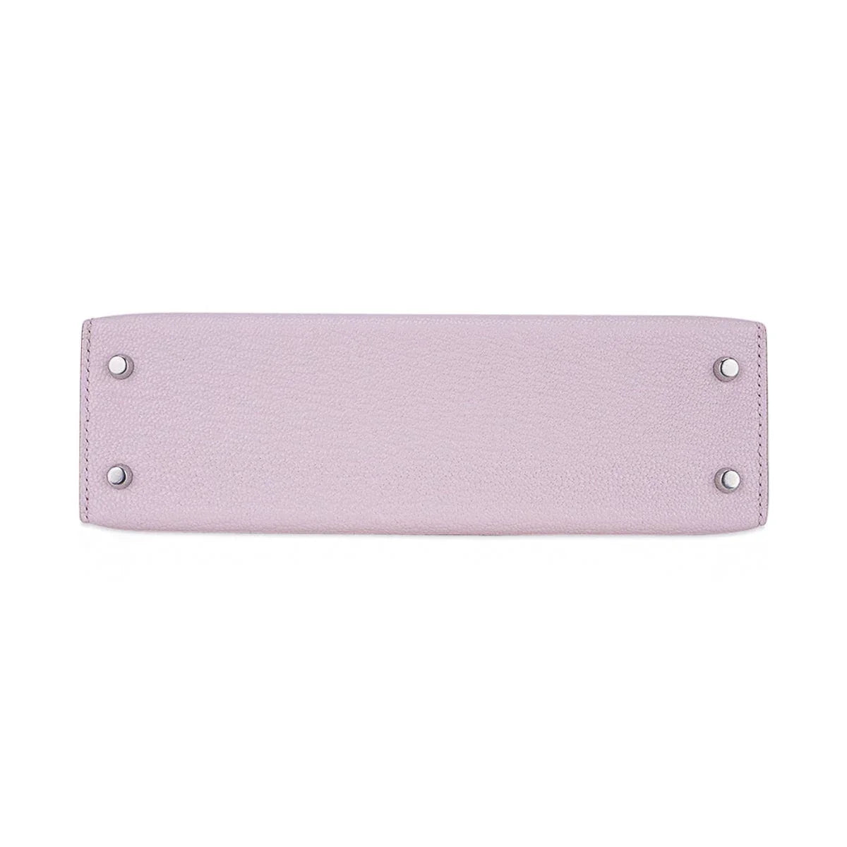 Mini Kelly 20 Bag Sellier Mauve Pale Chevre Leather with Palladium Hardware