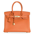 Birkin 30 Bag Abricot Gold Hardware Epsom Leather New w/ Box