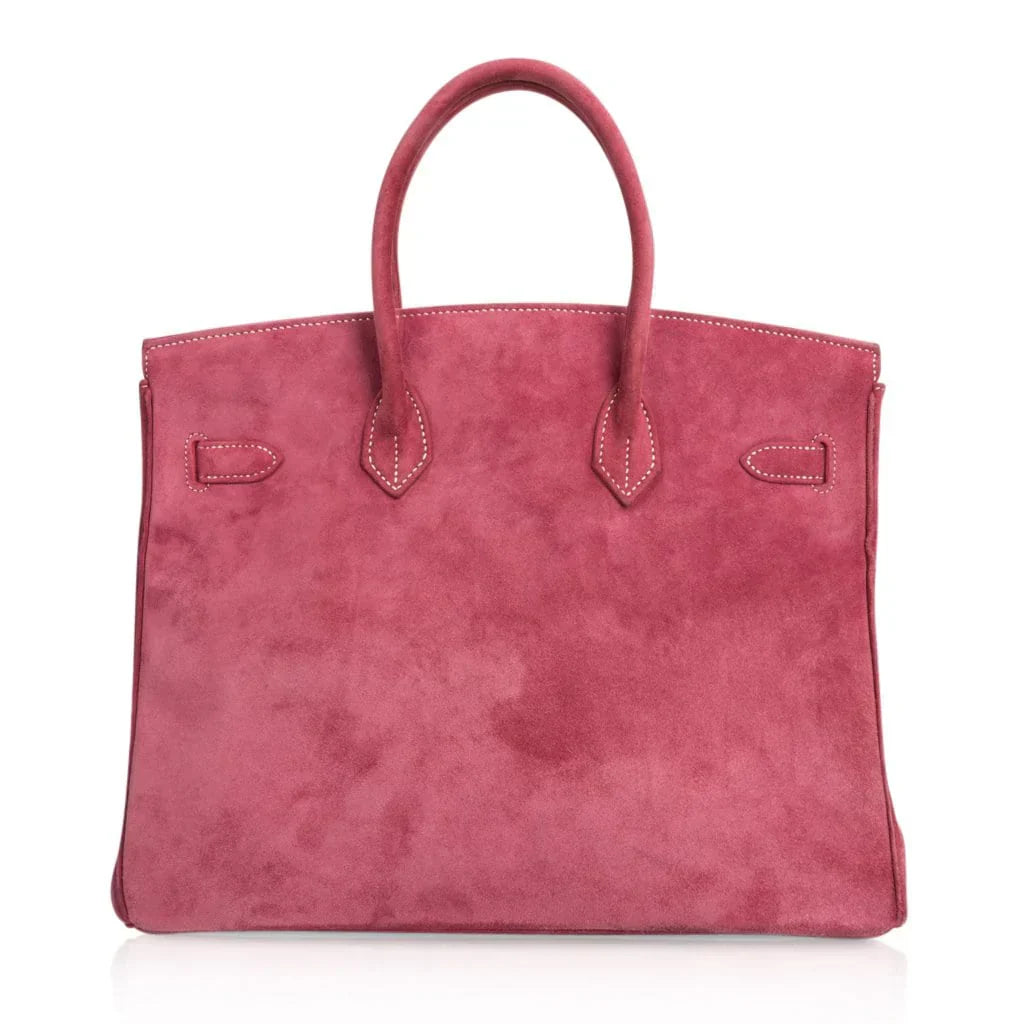 Birkin 35 Bag Fuchsia Pink Doblis Palladium Rare