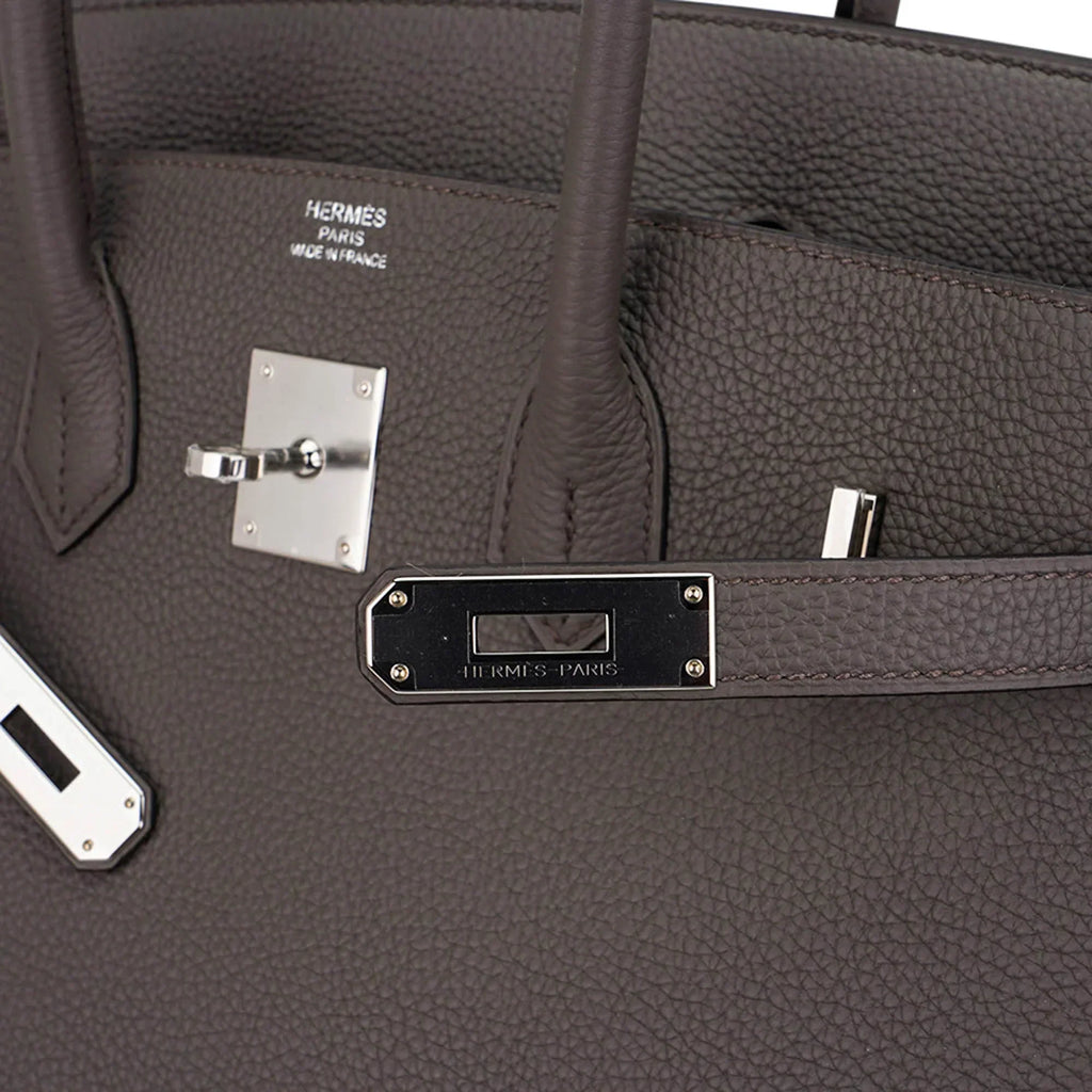 Birkin 35 Bag Etain Togo Leather with Palladium Hardware
