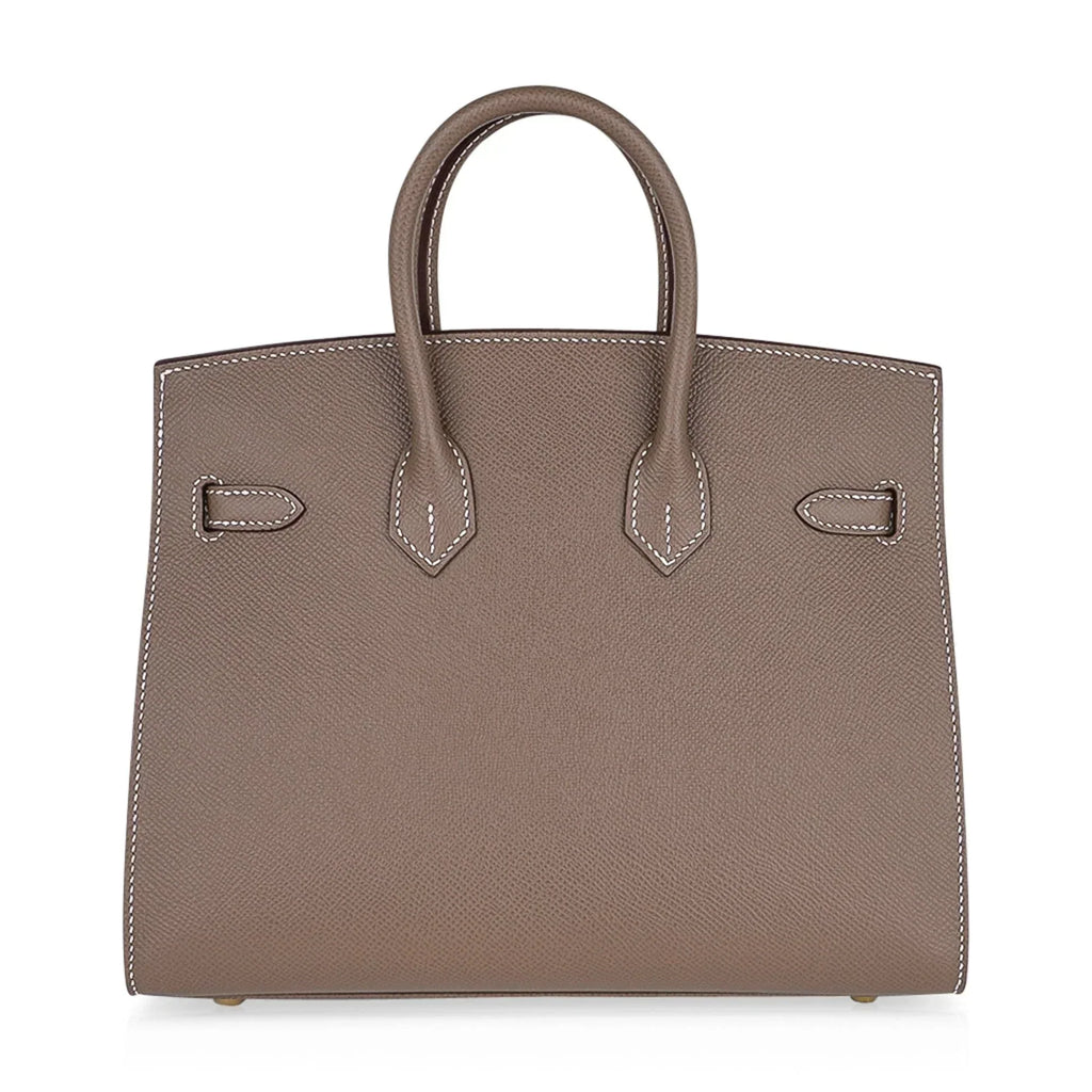 Birkin Sellier 25 Etoupe Gold Hardware Epsom Leather New w/Box