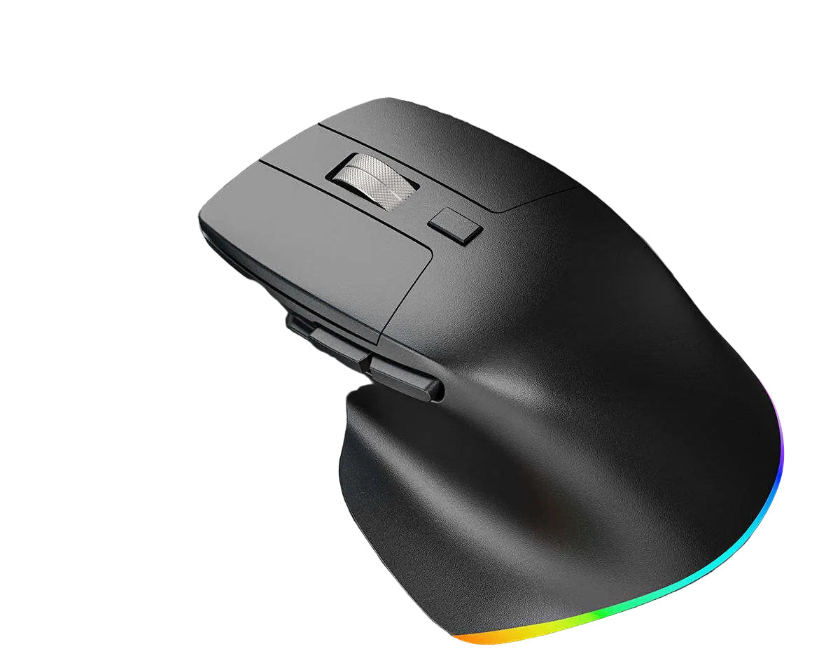 Eine wiederaufladbare 2,4-GHz-RGB-Gaming-Maus mit 6 Tasten.
