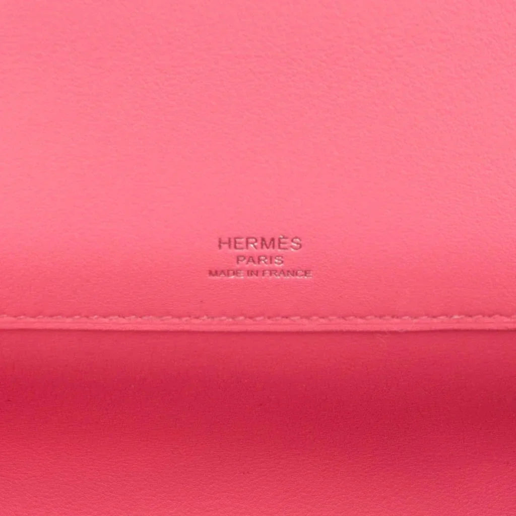 Kelly Cut Bag Pink Rose Azalee Swift with Palladium Hardware